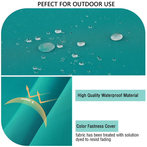 idee-home peacock-blue fabric enhances outdoor decor on patio furniture.