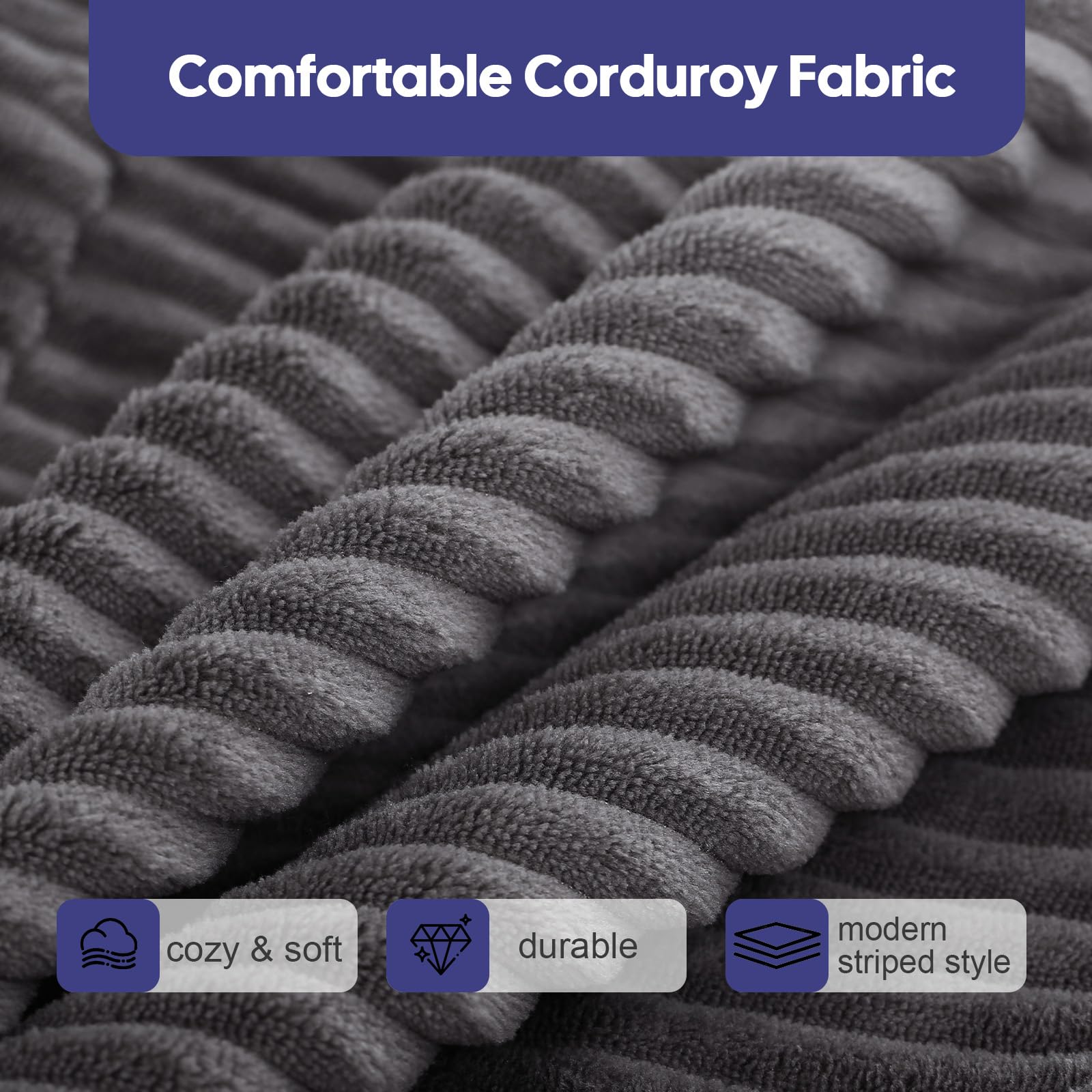 idee-home removable corduroy cover enables easy cleaning