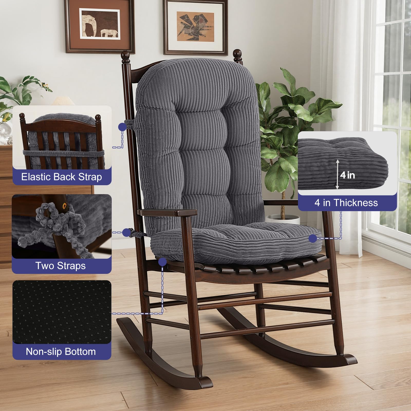 idee-home tufted seat pad adds stylish texture and support