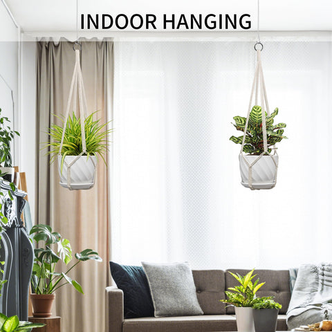 IDEeepan space-saving plant holder elevates plants off the floor and shelves.