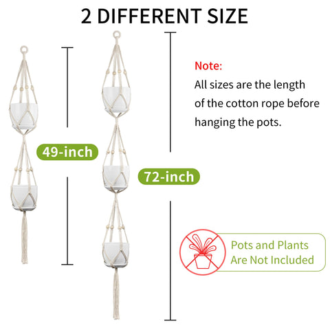 Gift-ready IDEEEPAN macrame hanger set for plant lovers.