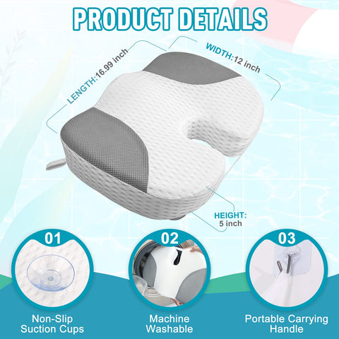 Idle Hippo booster seat removal tab for easy lifting from tub