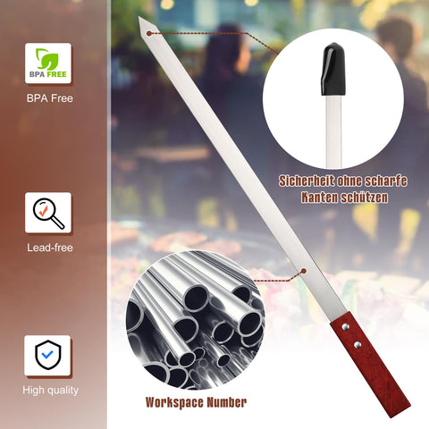 Idong skewers are reusable and easy to clean after grilling.