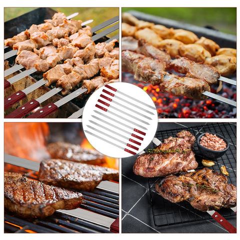 Idong skewers ideal for lamb koobideh shrimp and vegetables.