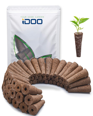 idoo Growth Sponges 60 pcs pack; enhances germination and root support in AeroGarden systems.