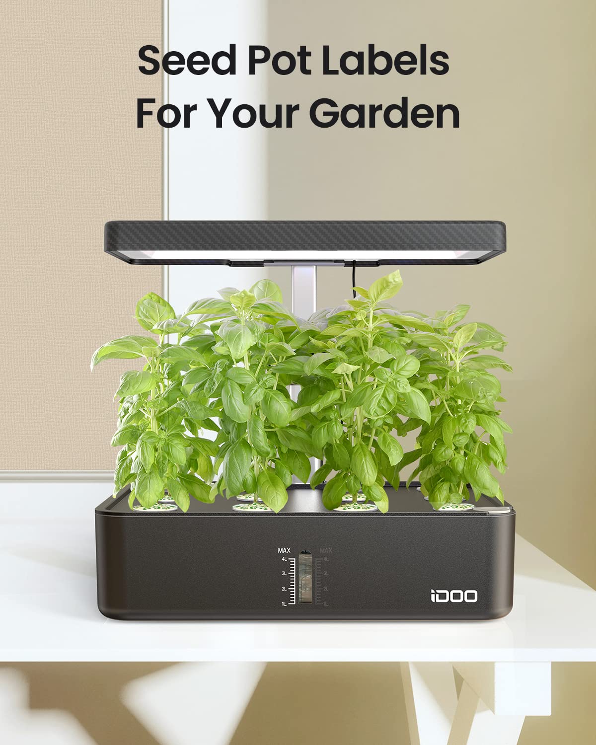 iDOO hydroponic system-compatible labels for organized gardens