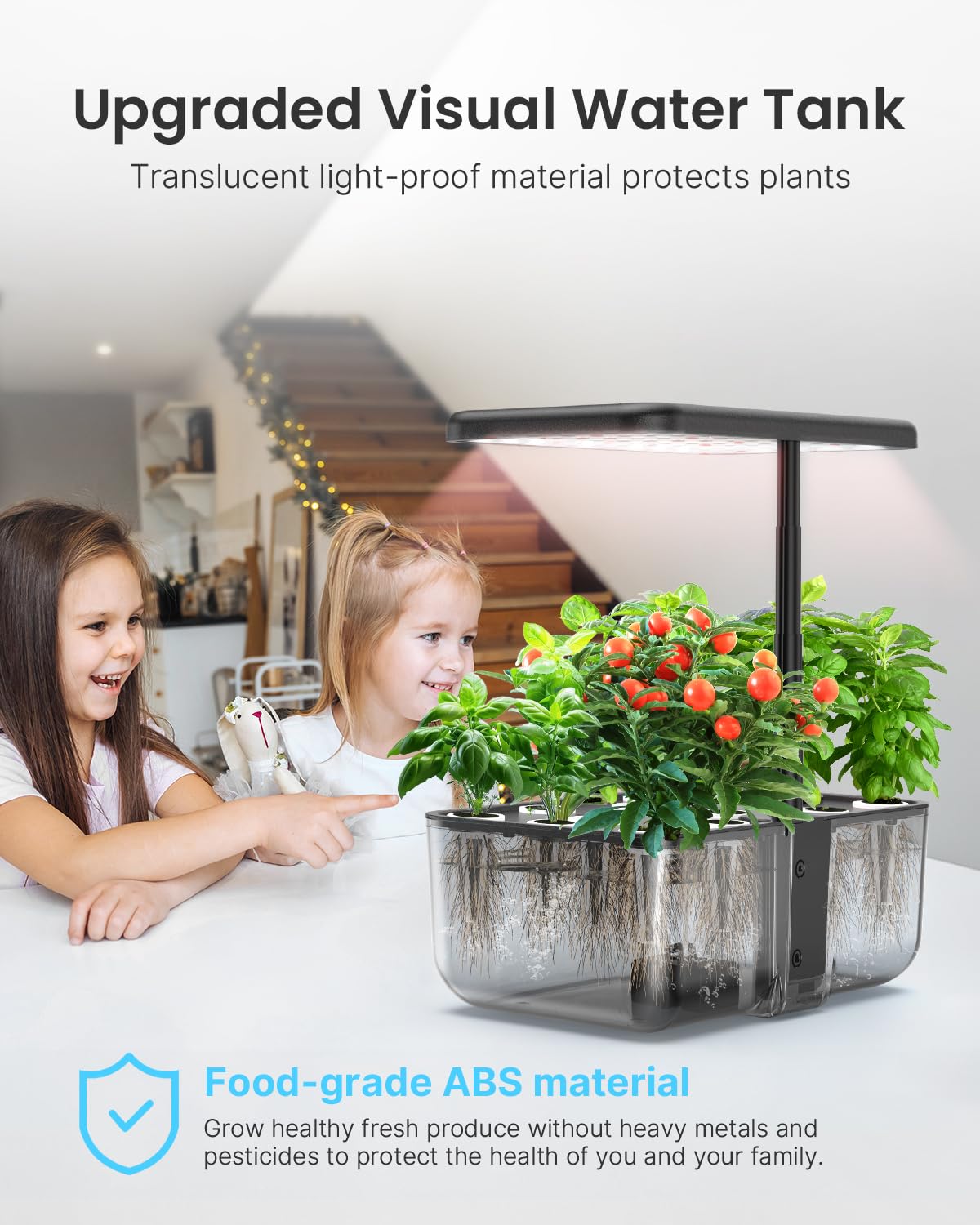 iDOO 12-pod system showcases compact indoor farming.