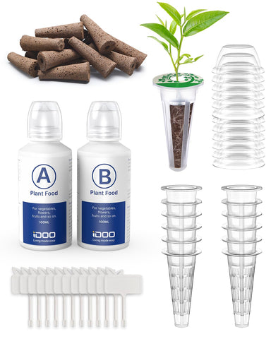 idoo Seed Pods Kit sponges: ideal germination space promoting healthy root growth.