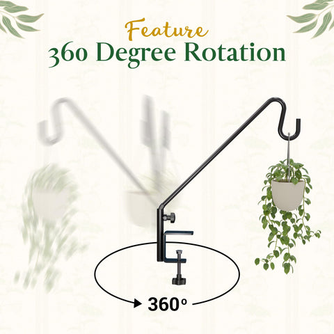 IDZO solid steel railing hook with 1/2-inch thickness for strong holding power.