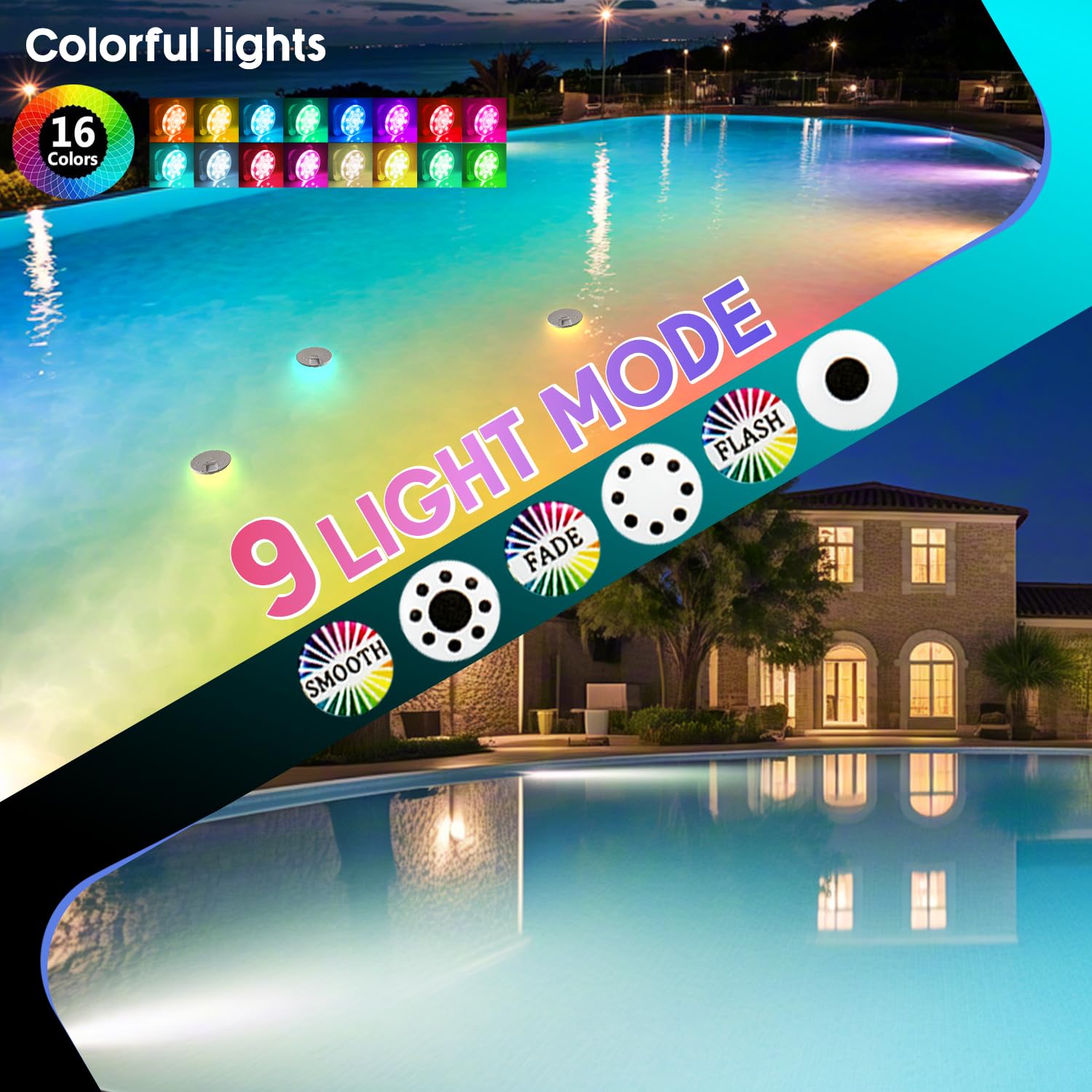 idyl light IP68 waterproof design withstands splashes and submersion during outdoor use