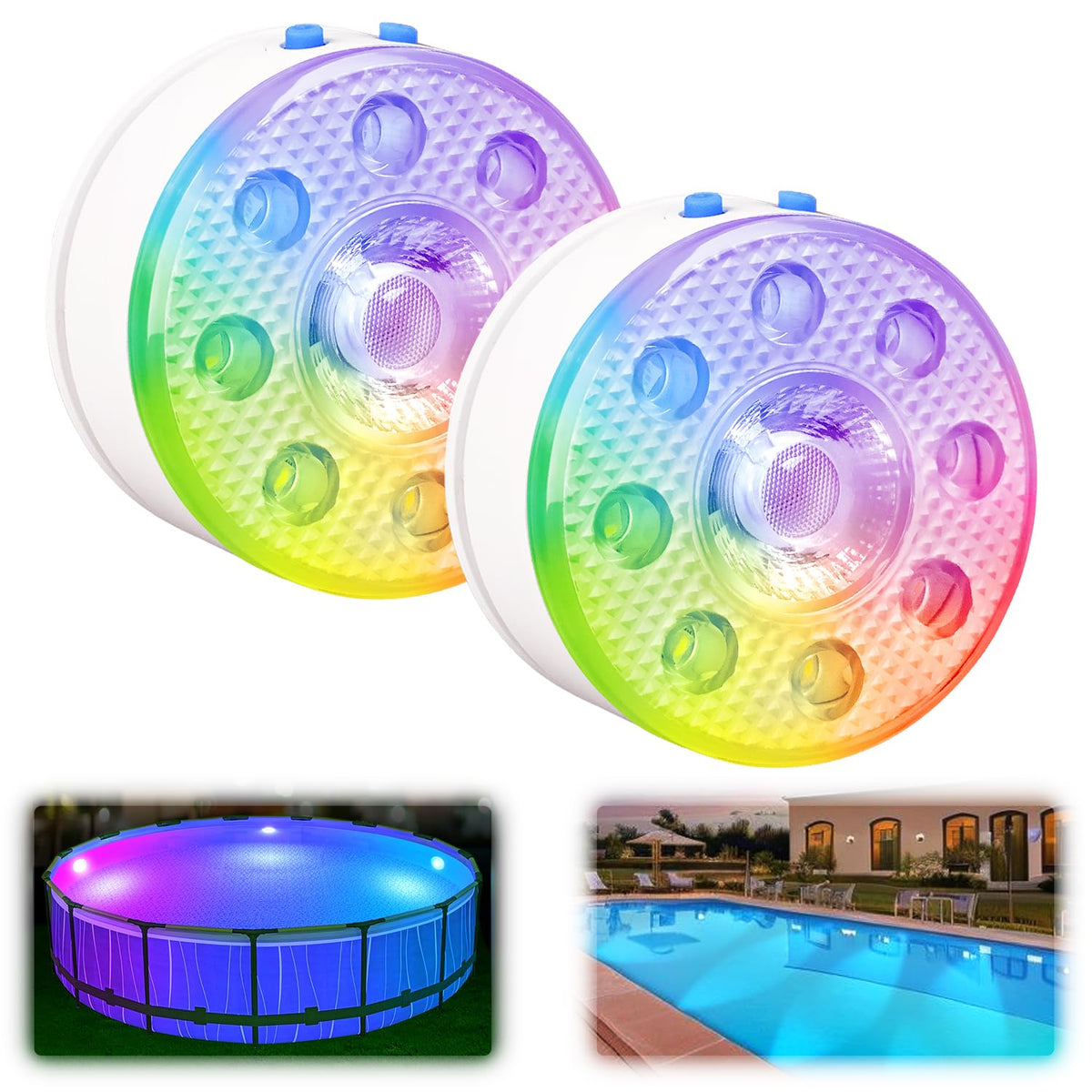 idyl light underwater pool light with remote for easy color control and ambiance