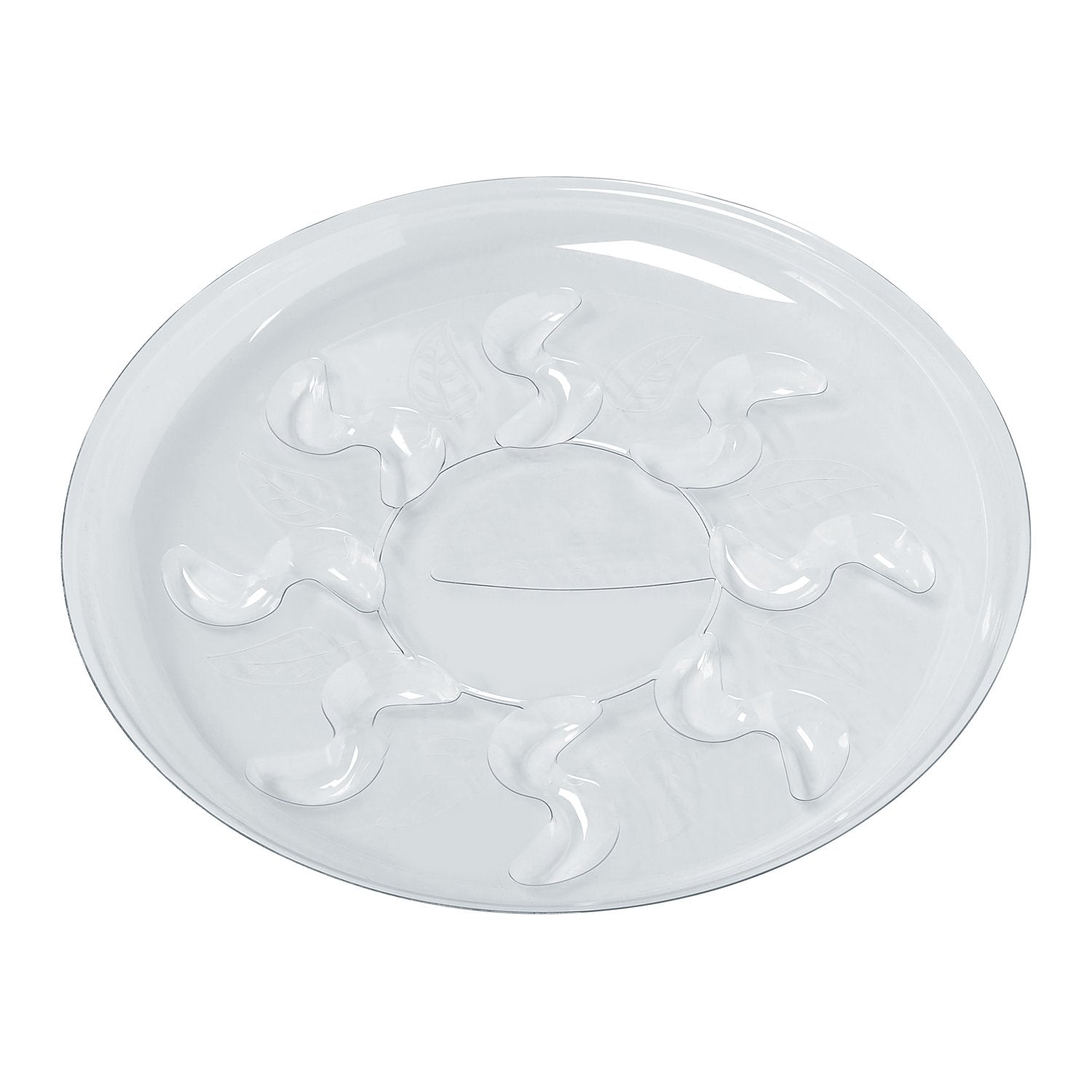 Idyllize grooved 6-inch saucer channels moisture away from plant bases