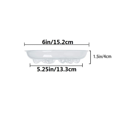 Idyllize heavy-duty 6-inch saucer keeps pots stable and surfaces dry