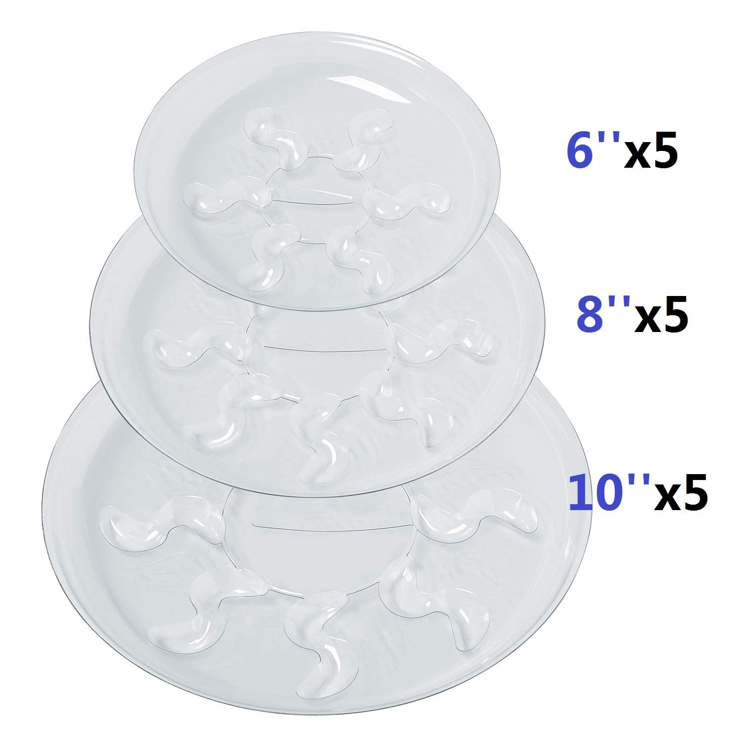 Idyllize recyclable PET saucer highlights eco-friendly plant care.