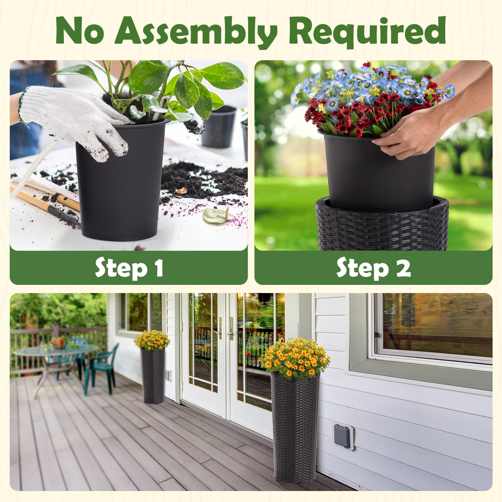 IDZO planters work indoors and outdoors for versatile decor.