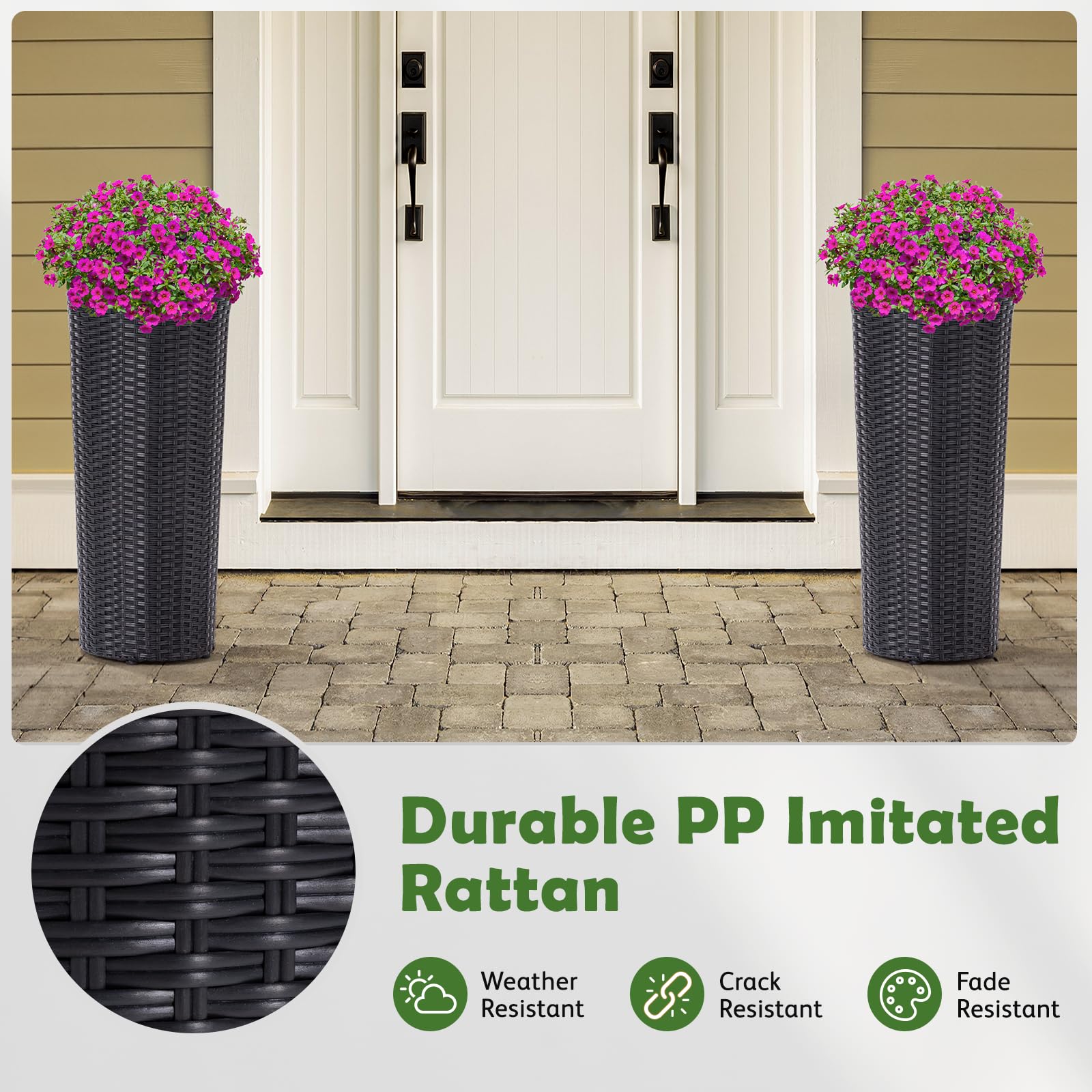 IDZO self-watering tray keeps moisture steady for plants.