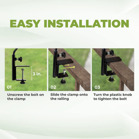 IDZO weatherproof hanger supports up to 10 lbs for versatile outdoor décor.