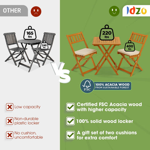 IDZO cushions with removable washable covers simplify cleanup after gatherings.