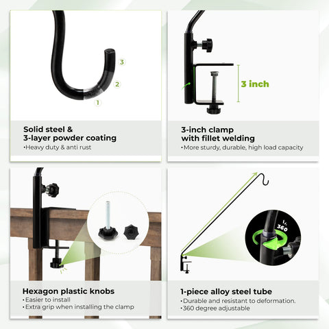 IDZO three-layer powder-coated finish resists water and rust