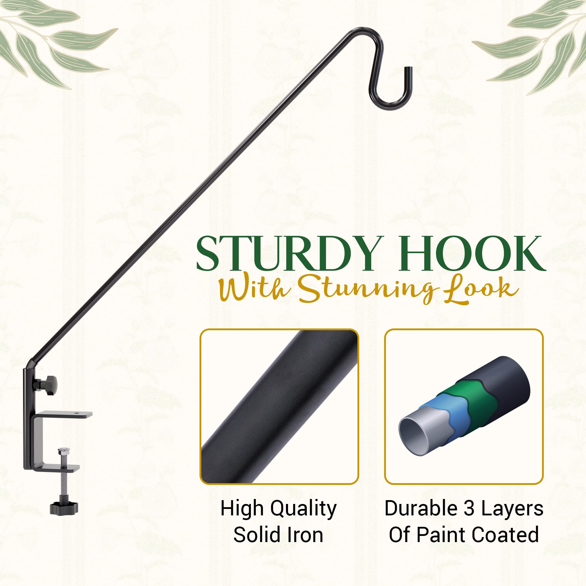 IDZO solid cast iron one-piece construction for durable outdoor use.
