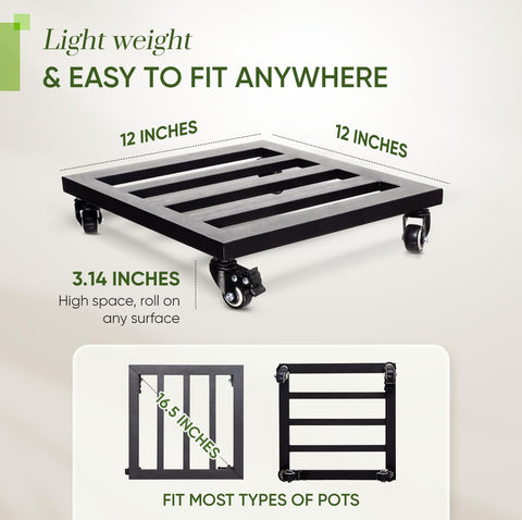 IDZO two-way lock wheels secure the stand in place during care or display