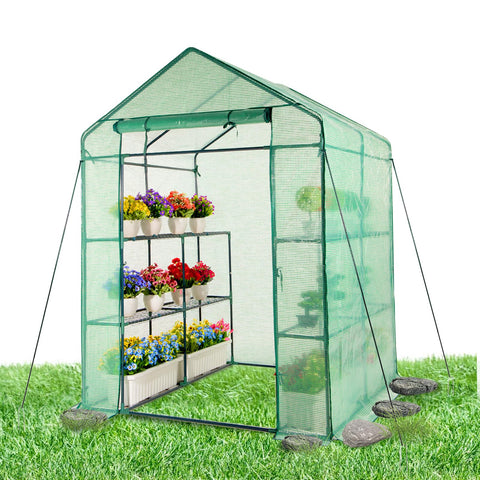 IDZO walk-in greenhouse steel-frame for durable year-round gardening