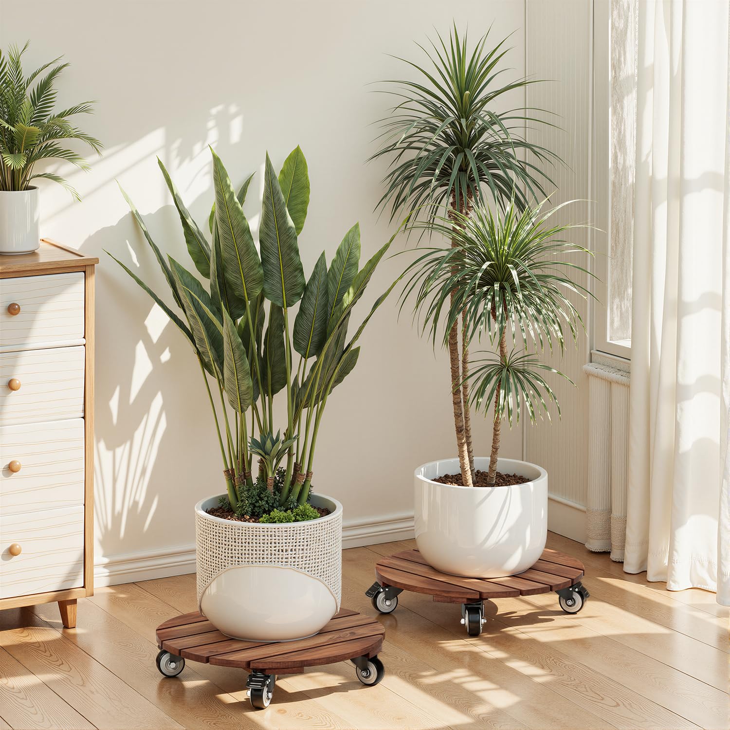 Suitable for indoor and outdoor use, enabling flexible plant arrangements