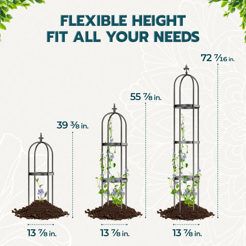 IDZO indoor plant trellis provides structure for houseplants and climbing varieties.
