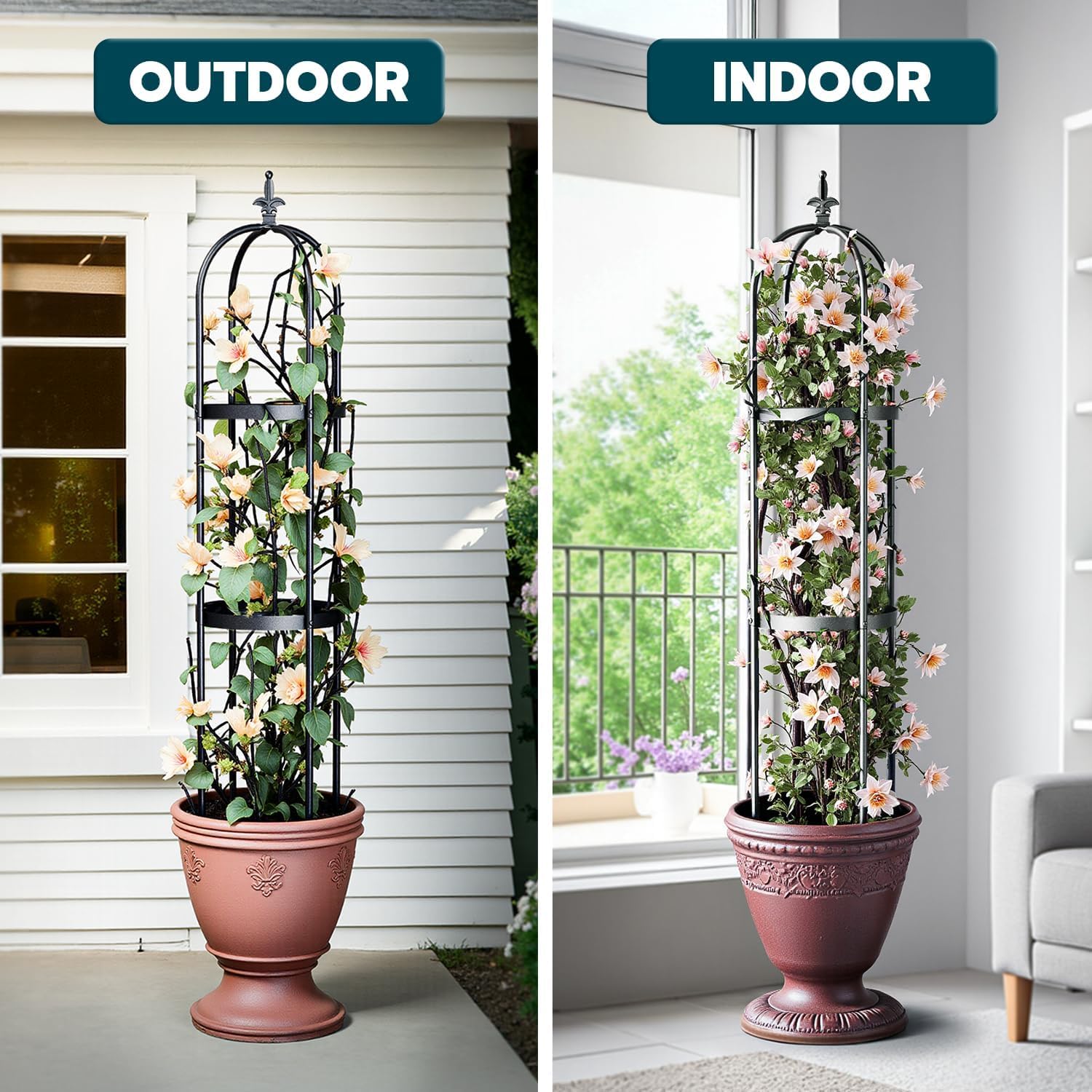 IDZO space-saving trellis for small gardens and patios.