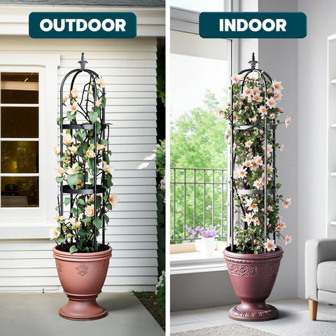 IDZO space-saving trellis for small gardens and patios.
