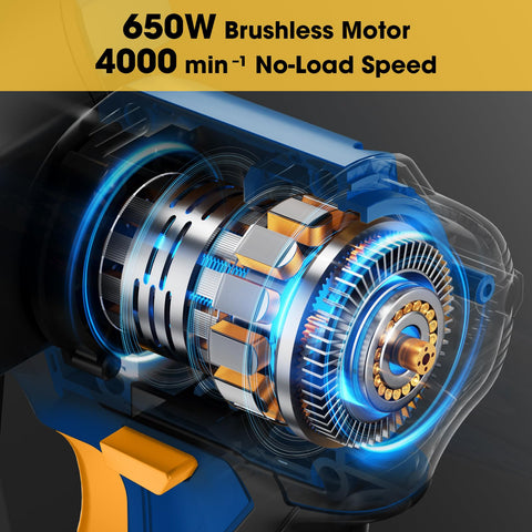 IEBUDA brushless motor delivers smooth cutting power for branches and small wood projects