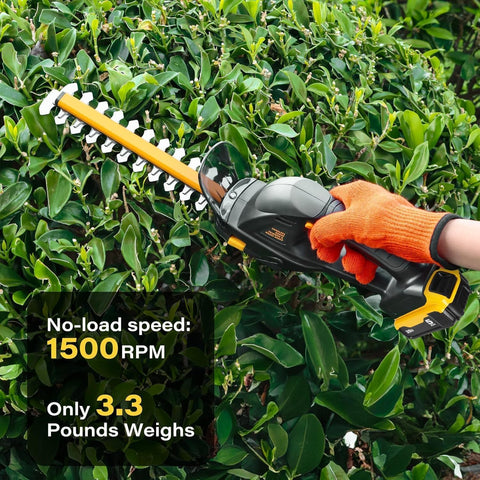 IEBUDA grass shear 4.7-inch blade for neat edging along sidewalks.