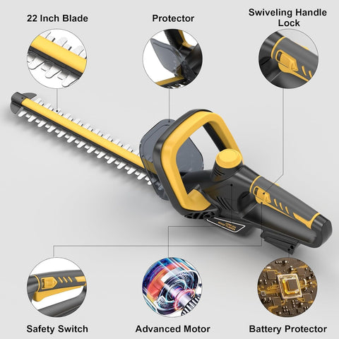 IEBUDA hedge trimmer in packaging ready for setup