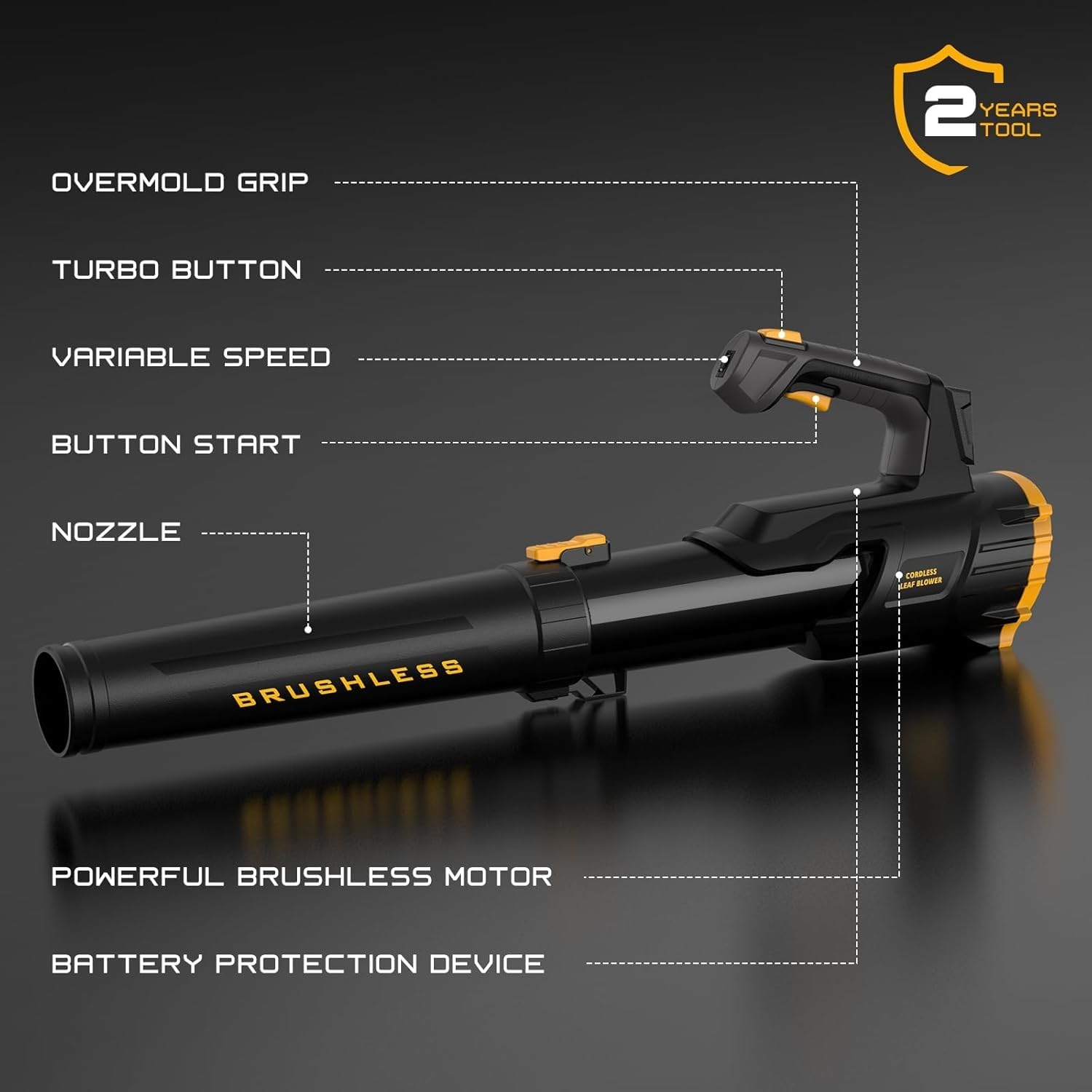 IEBUDA turbo mode boosts airflow for tough debris