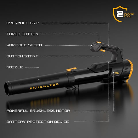 IEBUDA turbo mode boosts airflow for tough debris