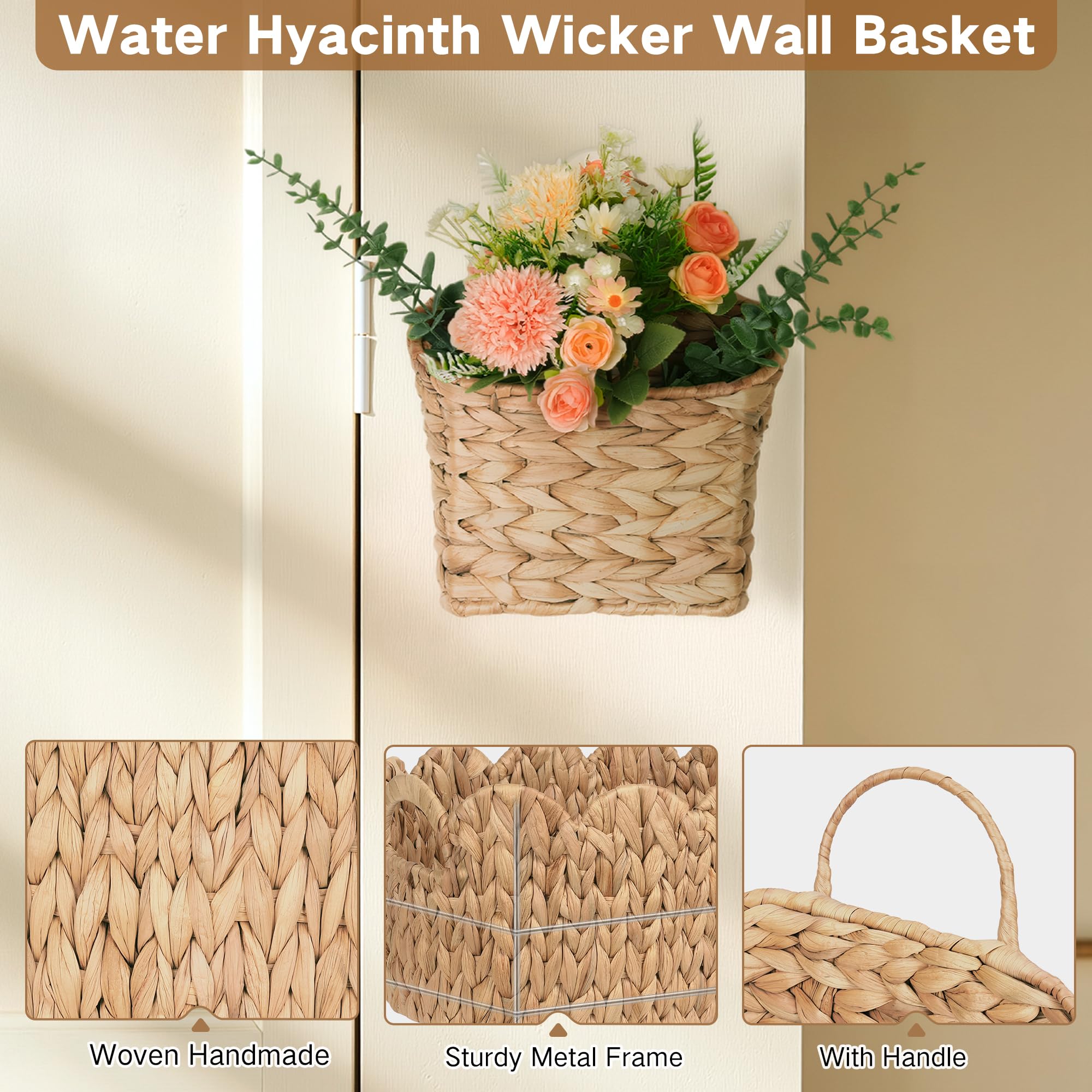 iEGrow entryway mail organizer using wall baskets to keep essentials tidy