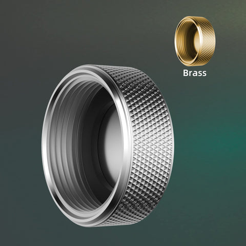 iFealClear chrome-finished brass cap provides corrosion resistance for faucets