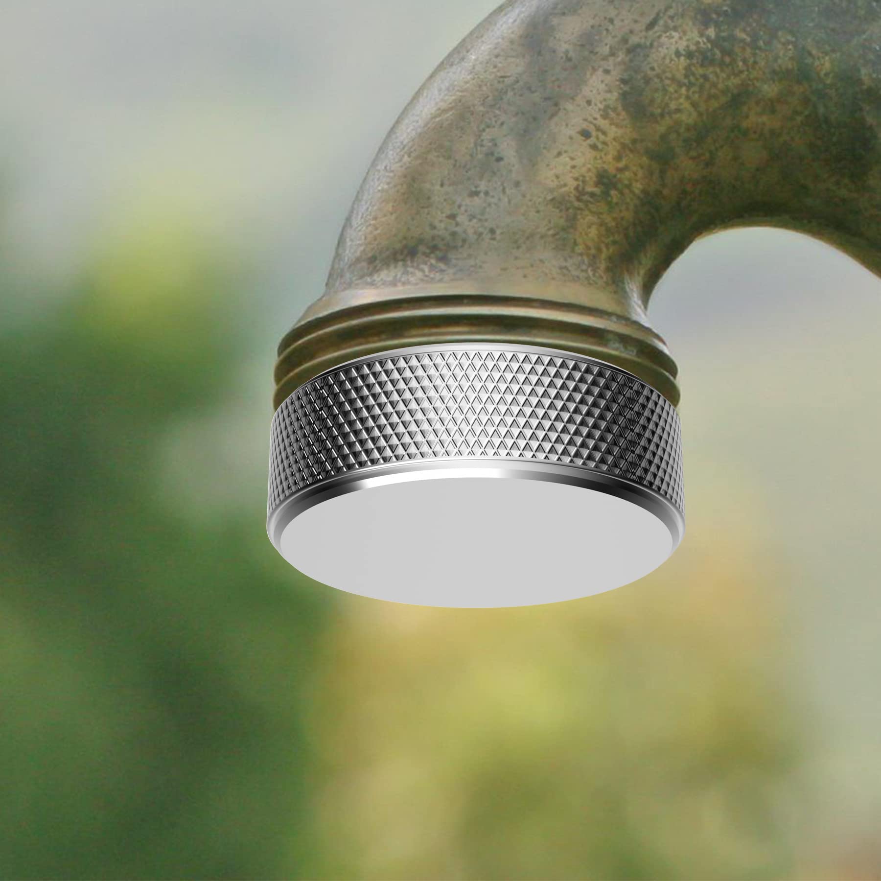 iFealClear chrome brass cap designed for durable outdoor hose connections
