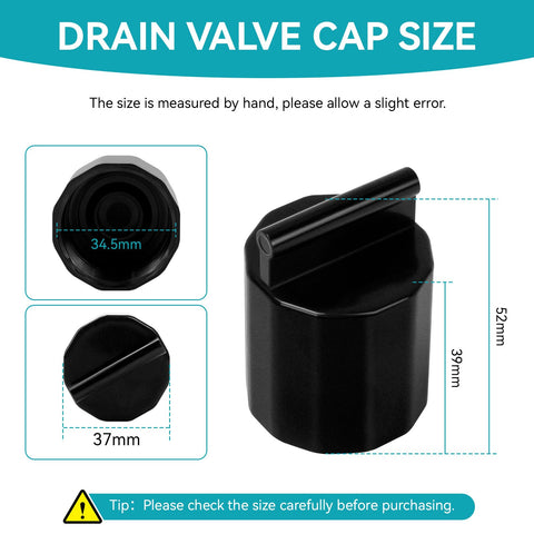 IFERLA black spa drain cap for Waterway compatibility