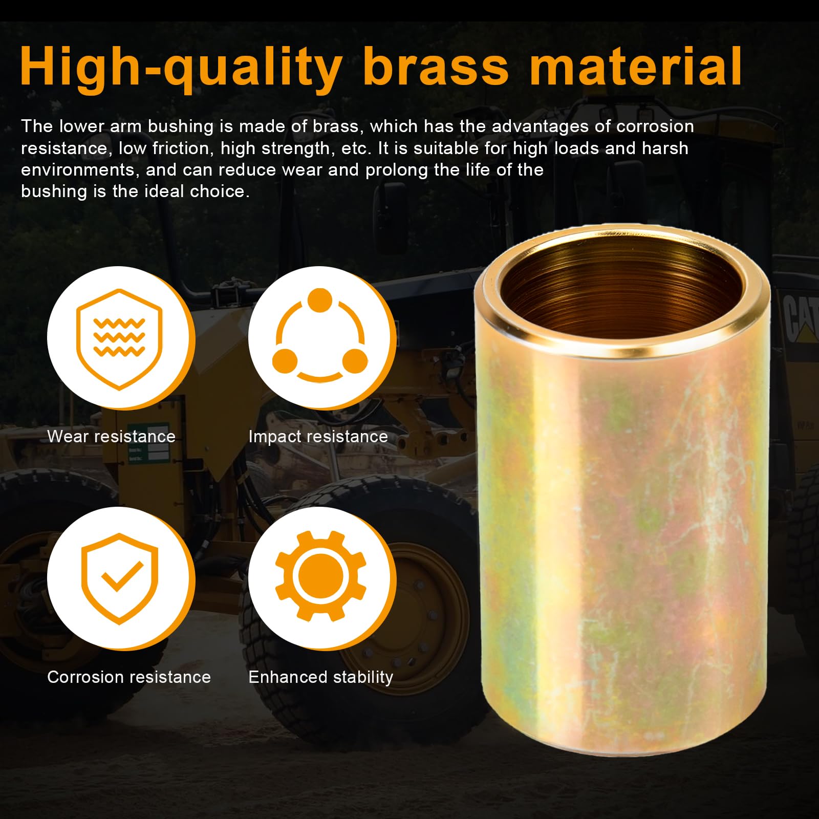IFERLA heavy-duty brass lift-arm bushing withstands harsh weather and heavy loads