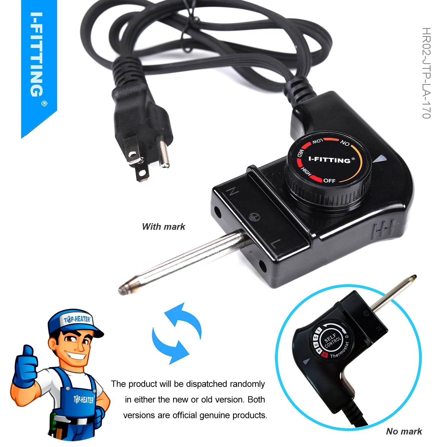 IFITTING controller cord on electric griddle, easy installation and precise temperature management.
