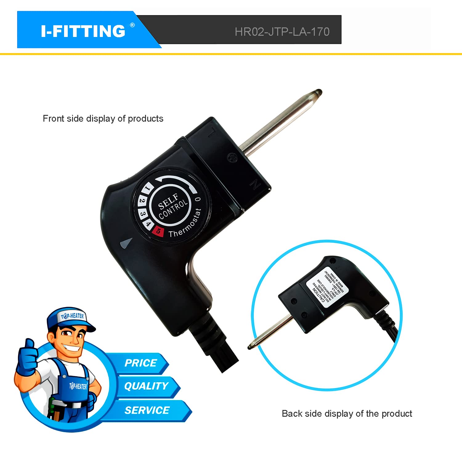 IFITTING 750mm cord length with adjustable controller for versatile kitchen use.