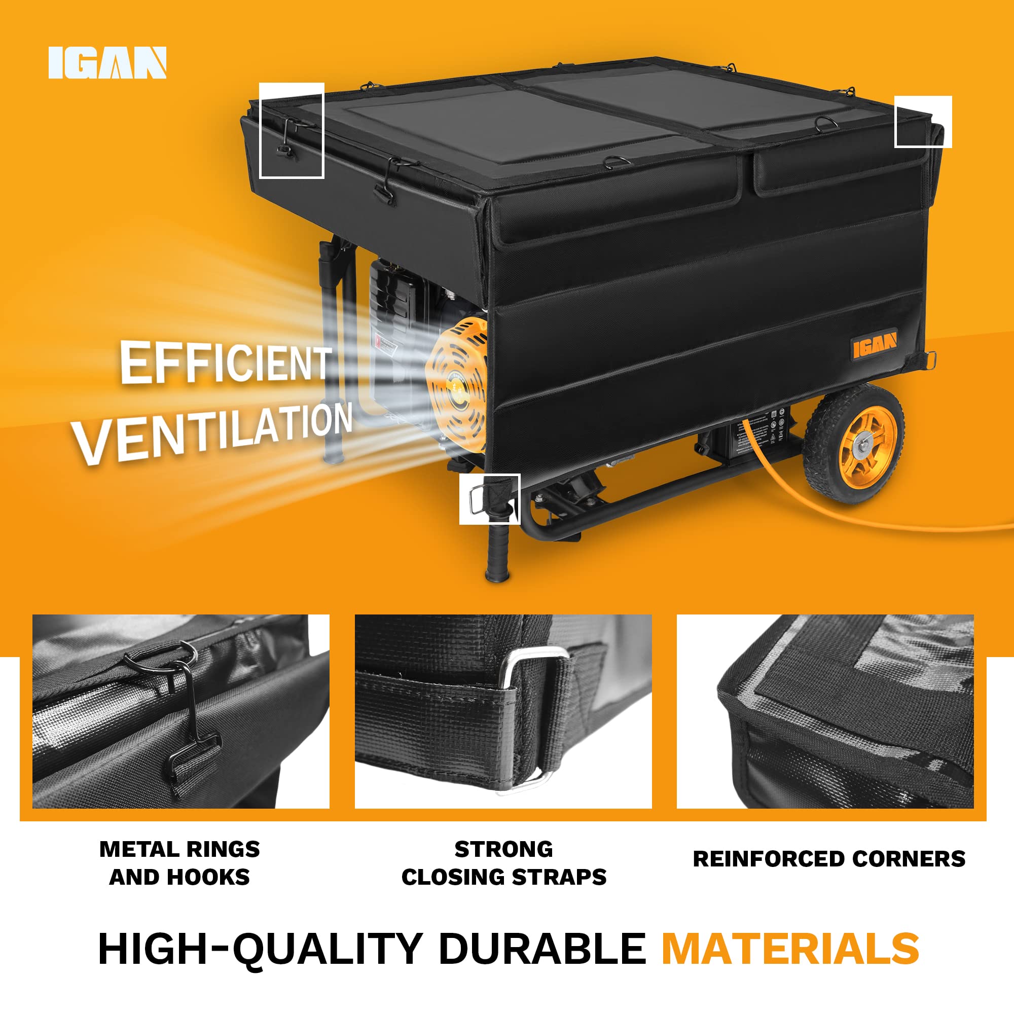 IGAN heavy-duty stainless frame adds long-lasting durability against harsh weather