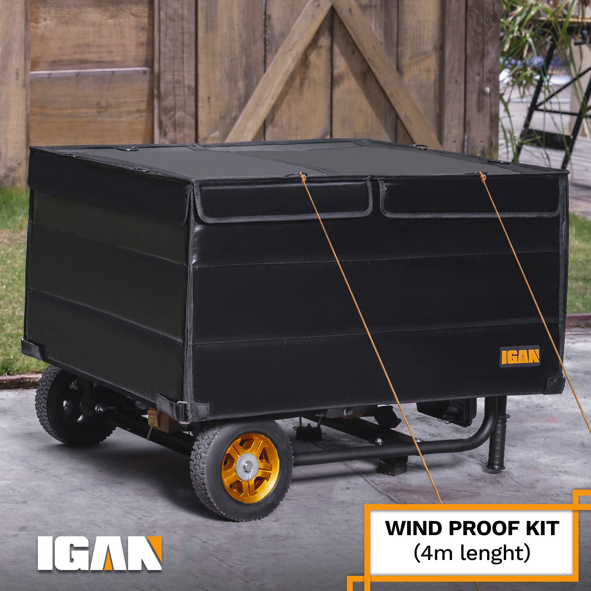 IGAN wind resistance feature stabilizes cover in gusty conditions