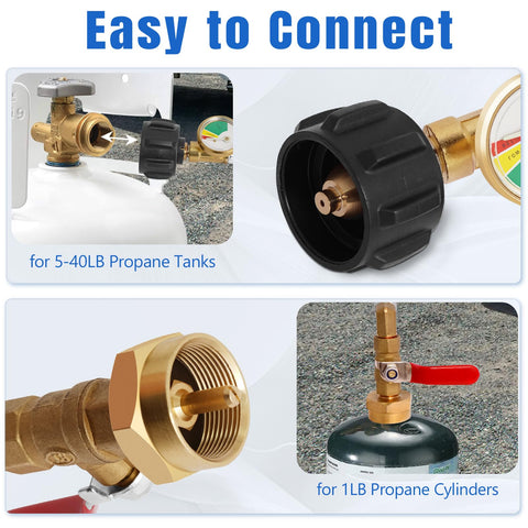 Igaper 3 ft stainless steel hose for durable, flexible tank hookups in any outdoor setup.