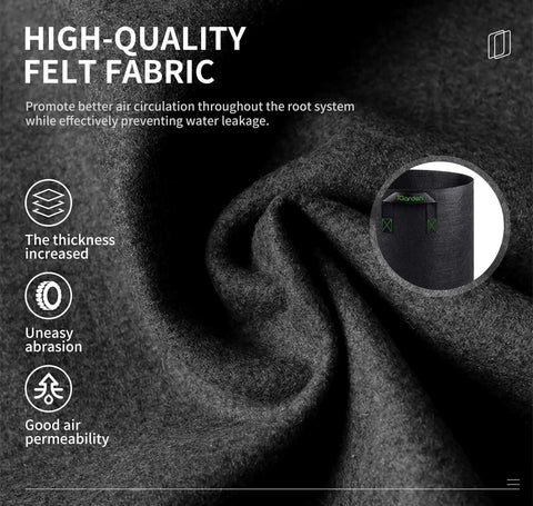 Close-up of 320g thickened nonwoven fabric showing durability