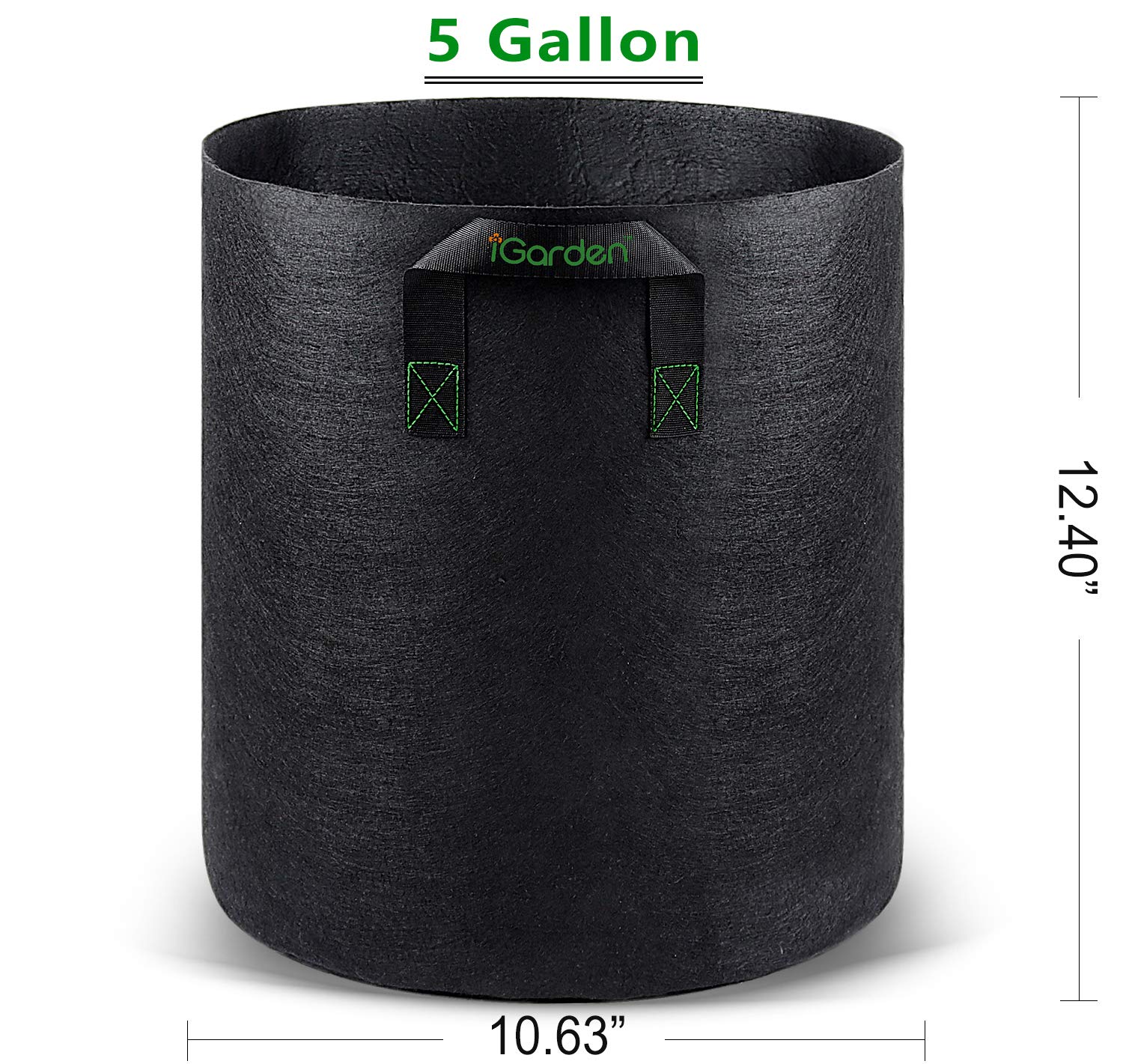 iGarden Grow Bag tall straight design supports stable placement for neat setups