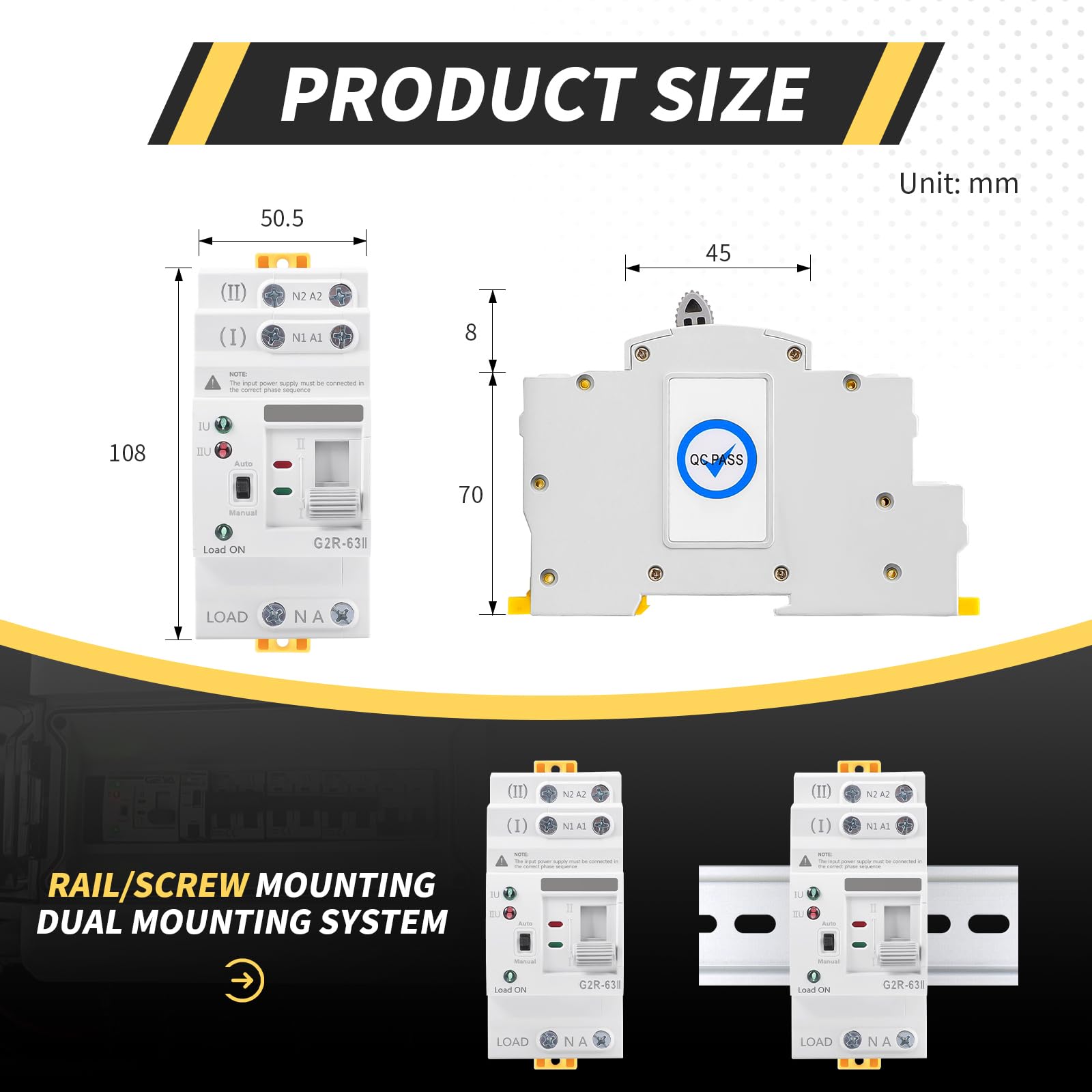IGEYAPA Mini ATS suited for hospitals, data centers, and cold storage environments.