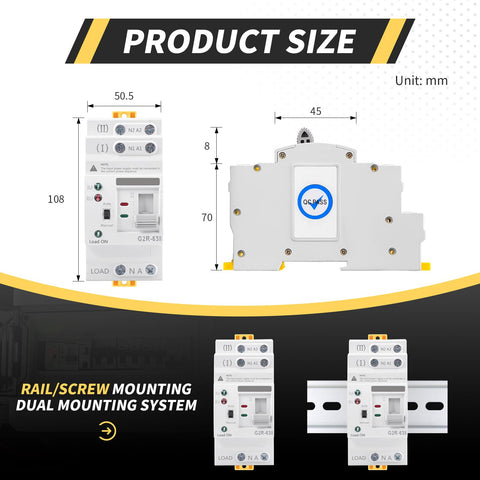 IGEYAPA Mini ATS suited for hospitals, data centers, and cold storage environments.