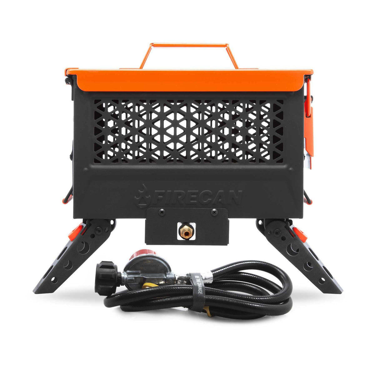 Ignik FireCan front view shows a portable campfire solution.